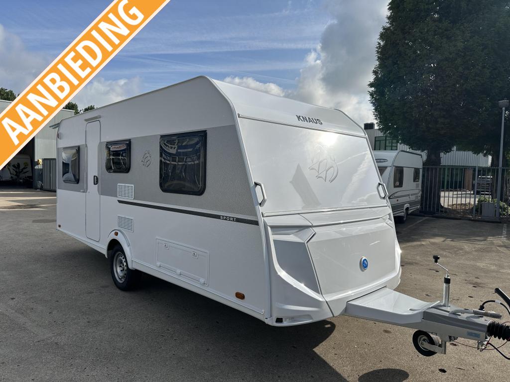 Knaus Sport 500 EU +mover+luifel+fietsendrager, Rondzit, 7 tot 8 meter, Bedrijf, Knaus