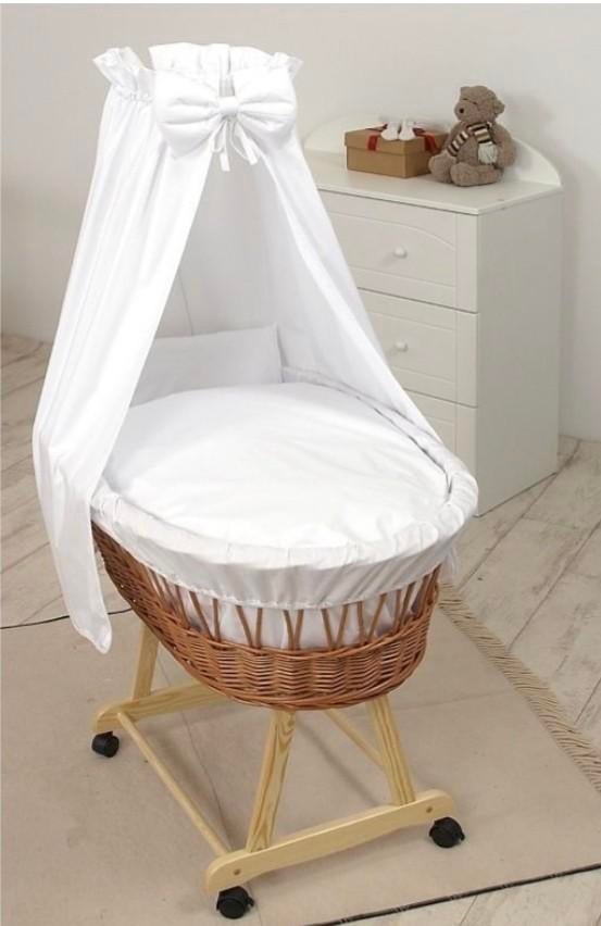 MamaLoes Deluxe Baby Wiegje - Rotan - Zo goed als nieuw, Ophalen of Verzenden