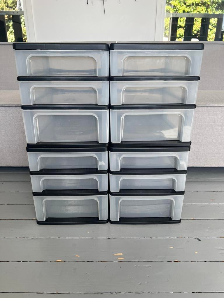 4  Iris Ohyama ladesysteem ladekast opberger lades organizer, Ophalen, Gebruikt