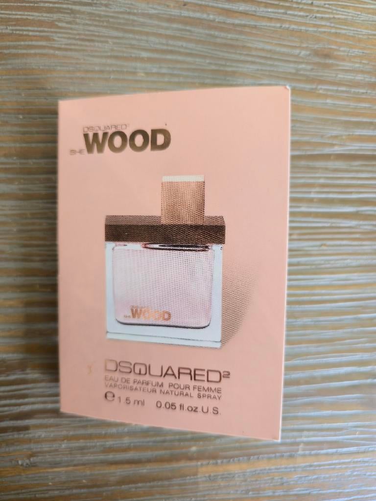 Dsquared2 Wood She Proefje. Zeldzaam., Ophalen of Verzenden, Nieuw, Miniatuur, Gevuld