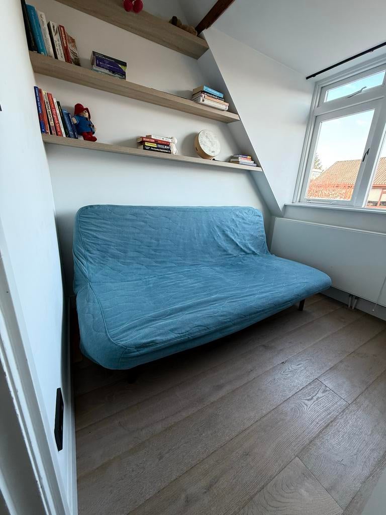 IKEA Lycksele slaapbank - blauw, Gebruikt, Blauw, Tweepersoons, 200 cm