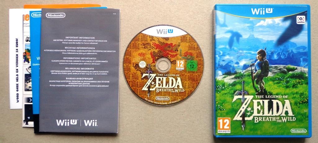 Zelda Breath of the Wild voor de Nintendo Wii-U, Avontuur en Actie, 1 speler, Ophalen of Verzenden, Zo goed als nieuw