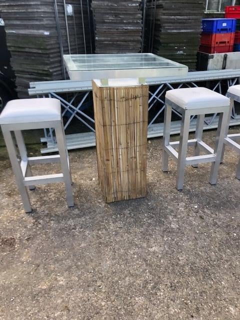 partij v 6 barkrukken/7 statafels en 5 lage tafels, Huis en Inrichting, Barkrukken, 5 krukken of meer, Ophalen, Gebruikt, 60 tot 90 cm