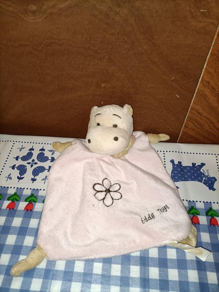 Nijlpaard knuffeldoekje Eddy Toys, Kinderen en Baby's, Ophalen of Verzenden, Zo goed als nieuw