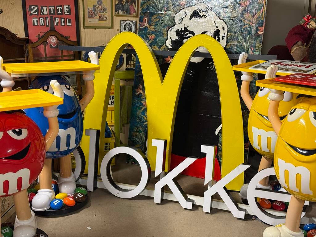 Super toffe eyecatcher McDonald's reclame doosletter, Verzamelen, Ophalen of Verzenden, Gebruikt, Reclamebord