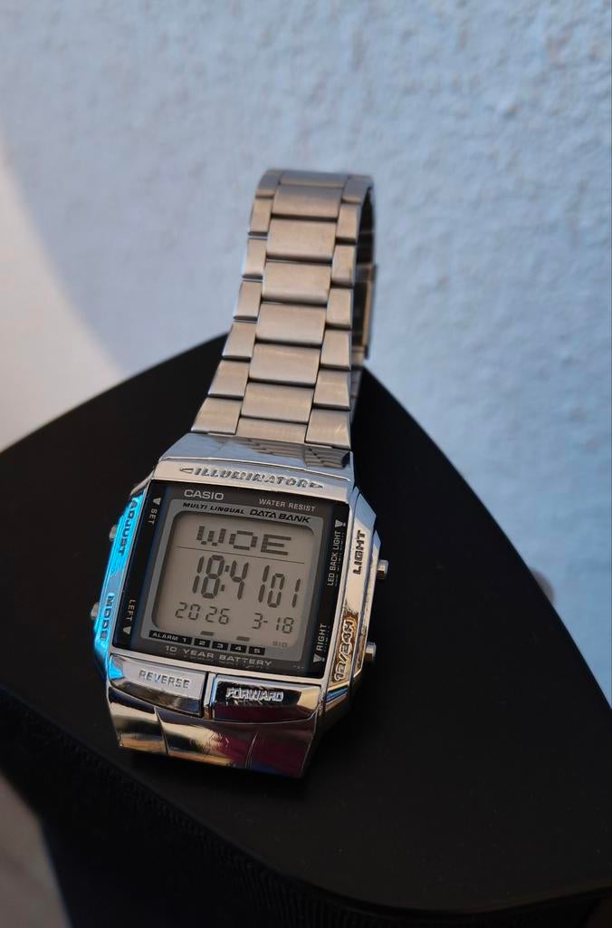 Gebruikte Casio horloge, Ophalen of Verzenden, Gebruikt, Zwart, IOS