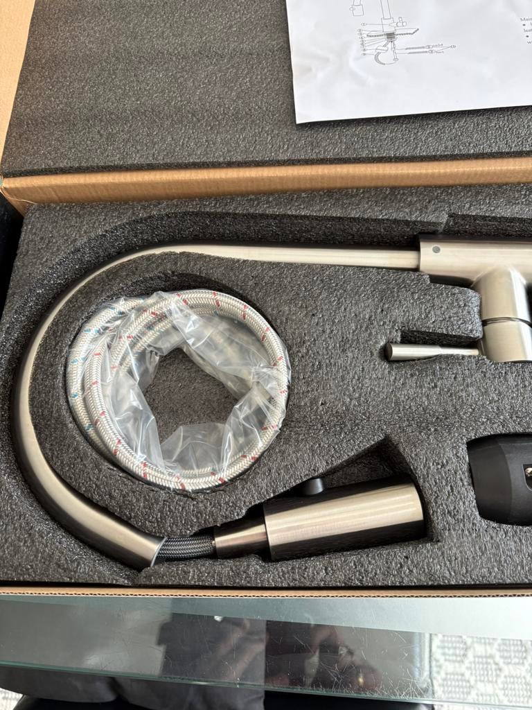 Keukenkraan met uittrekbare douchekop, Nieuw, Minder dan 100 cm, 25 tot 50 cm, 50 tot 100 cm