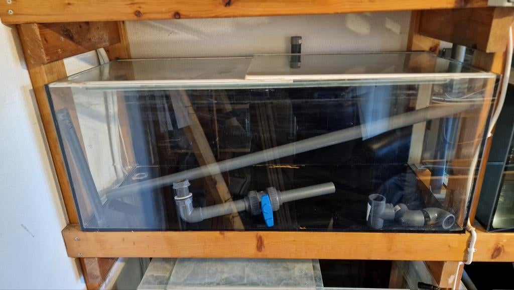 Diverse aquariums 80x40x40 en 100x40x40 +doorvoer+kogelkraan, Dieren en Toebehoren, Vissen | Aquaria en Toebehoren, Leeg aquarium