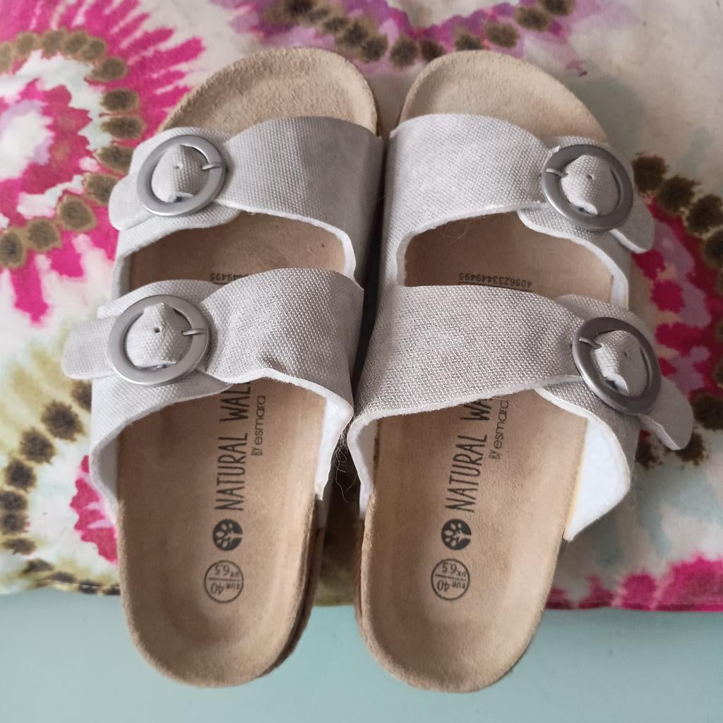Nieuwe creme de slippers van Esmara  maat 40, Slippers, Beige, Nieuw, Esmara