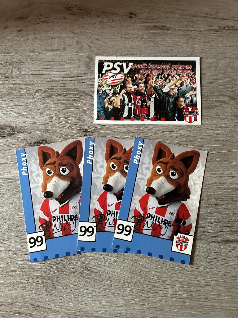 PSV Phoxy kaarten, Verzamelen, Ophalen of Verzenden, Gebruikt, PSV, Overige typen