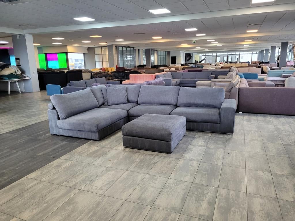 ✅️️️ GEREINIGD Goossens elementenbank GRATIS LEVERING, Huis en Inrichting, Banken | Bankstellen, 100 tot 125 cm, Hoekbank, 300 cm of meer