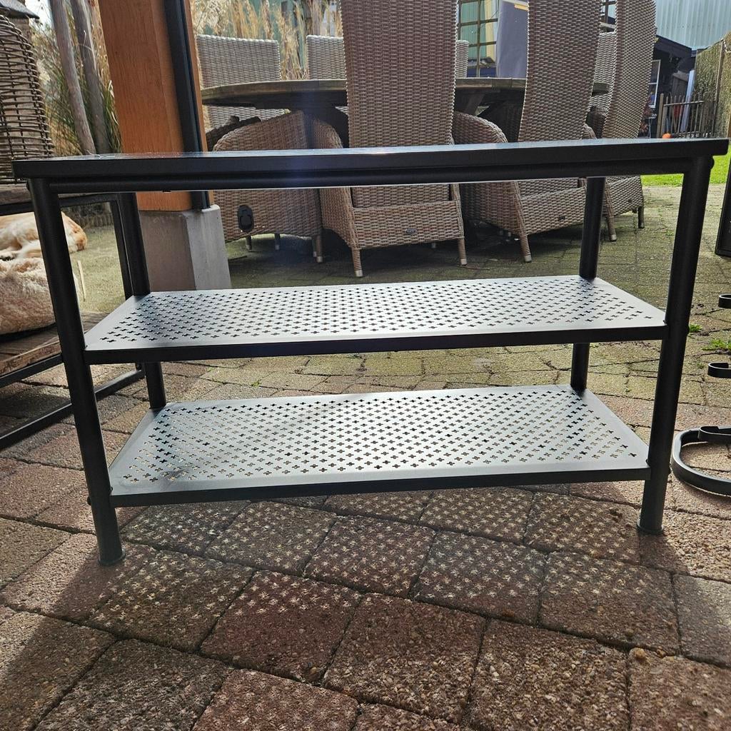 IKEA Pinnig bank schoenenrek zwart, Ophalen, Zo goed als nieuw