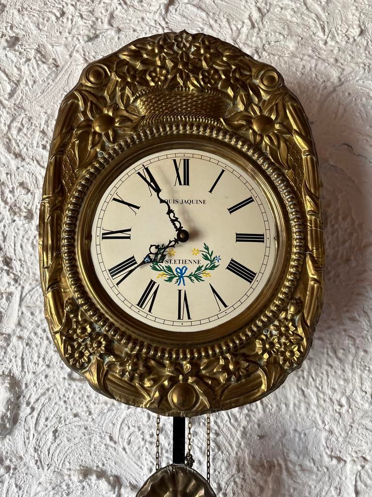 Antieke Louis Jaquine S.T. Etienne wandklok, Ophalen