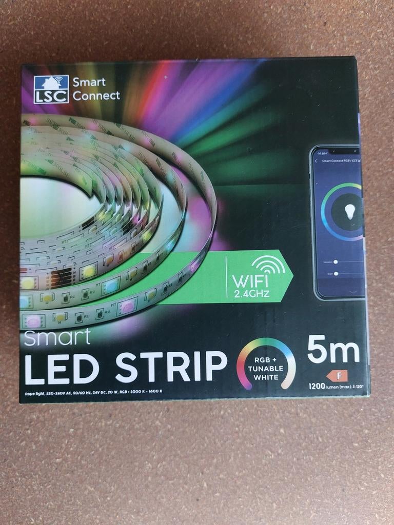 Smart LED strip 5 meter LSC Smart Connect, Led-lamp, Minder dan 30 watt, Nieuw, Overige fittingen