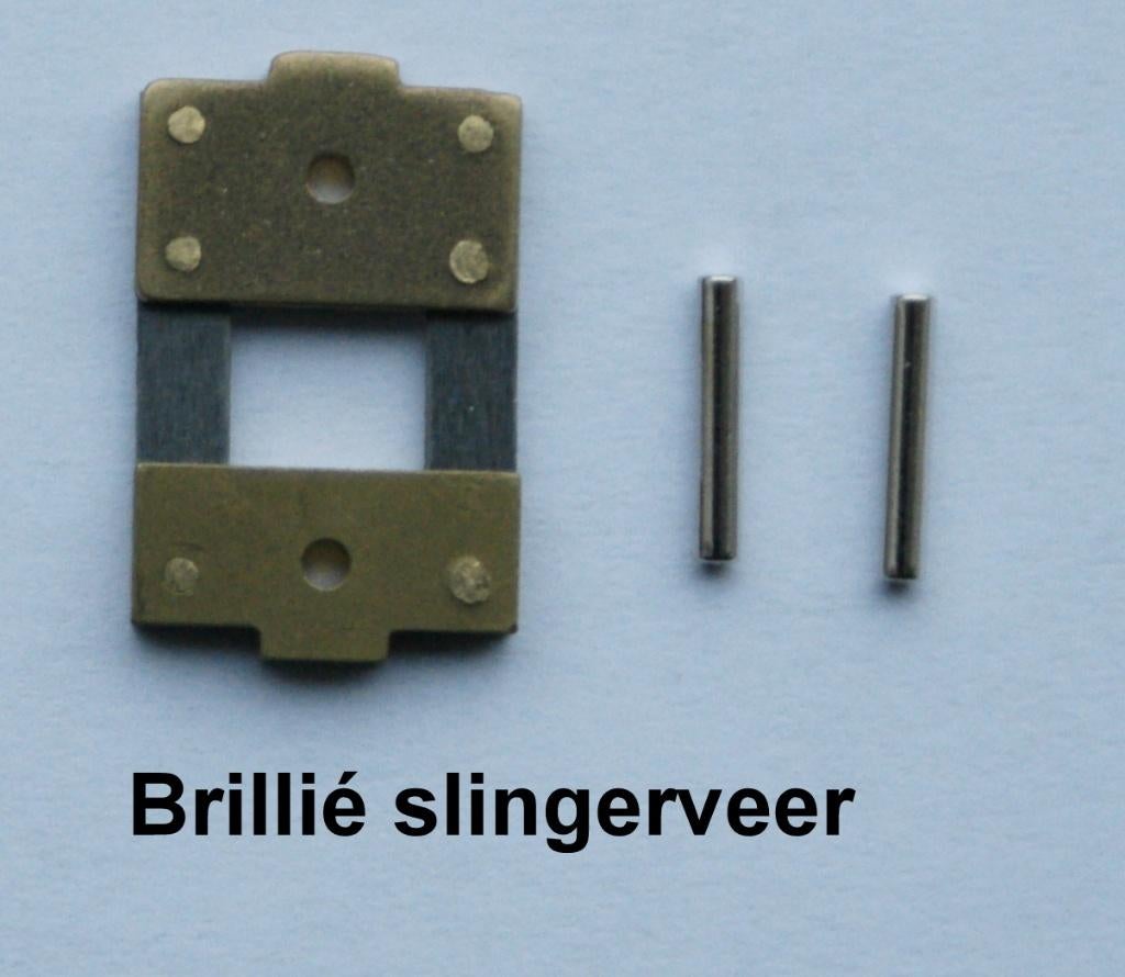 Brillié klok slingerveer eigen fabricaat € 15,00, Antiek en Kunst, Antiek | Klokken, Ophalen of Verzenden