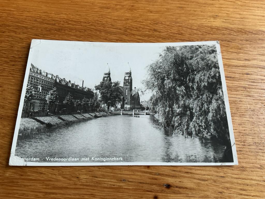 T38 Rotterdam Vredenoordlaan Koninginnekerk beschadigd, Ophalen of Verzenden, Voor 1920, Zuid-Holland
