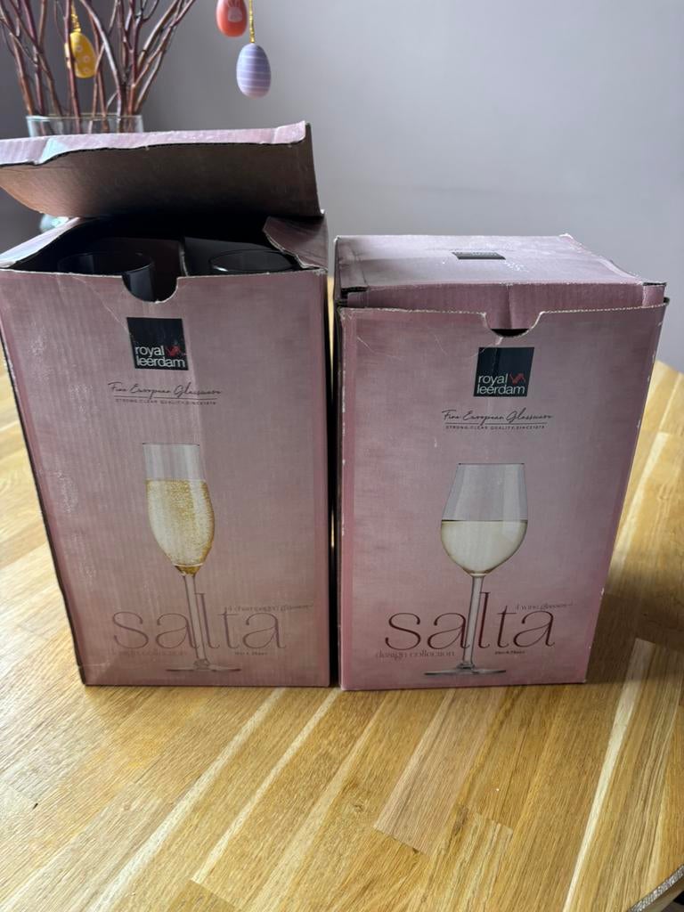 royal Leerdam Salta 8 glazen nieuw, Verzamelen, Glas en Borrelglaasjes, Ophalen of Verzenden, Nieuw, Overige typen