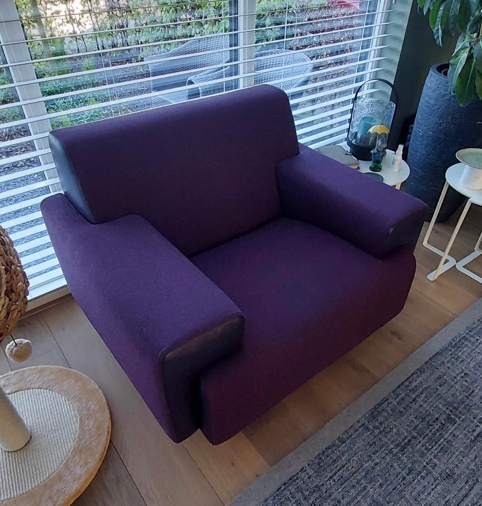 Fauteuteuil - paars / Sand Hans Daalder, Ophalen, Eenpersoons, 75 tot 100 cm, Zo goed als nieuw