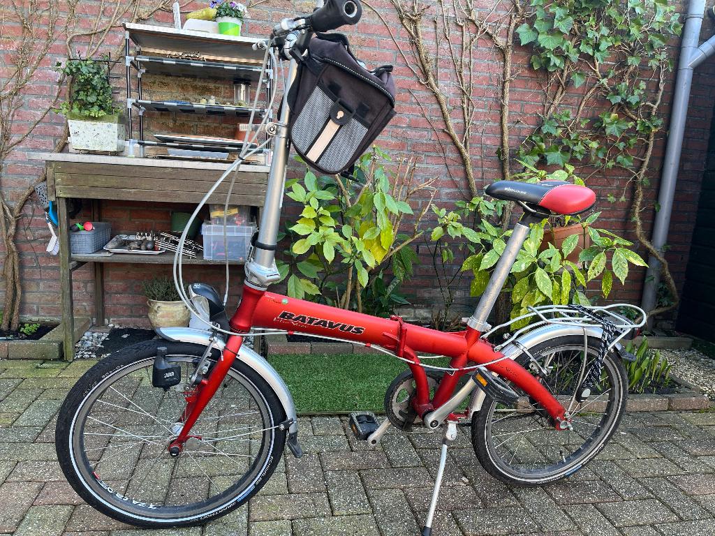 Vouwfiets BATAVUS rood, Ophalen, 20 inch of meer, Gebruikt, Heren