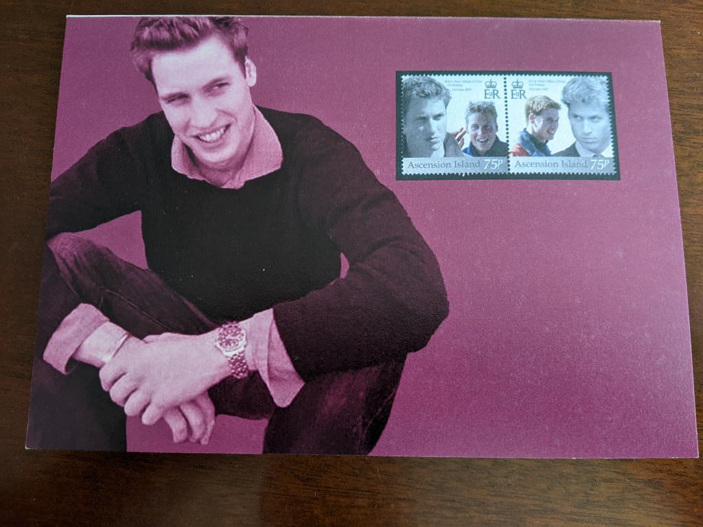 ASCENSION ISLAND; 21e VERJAARDAG PRINCE WILLIAM, Verzenden, Nieuw, Buitenland, Kaart, Foto of Prent