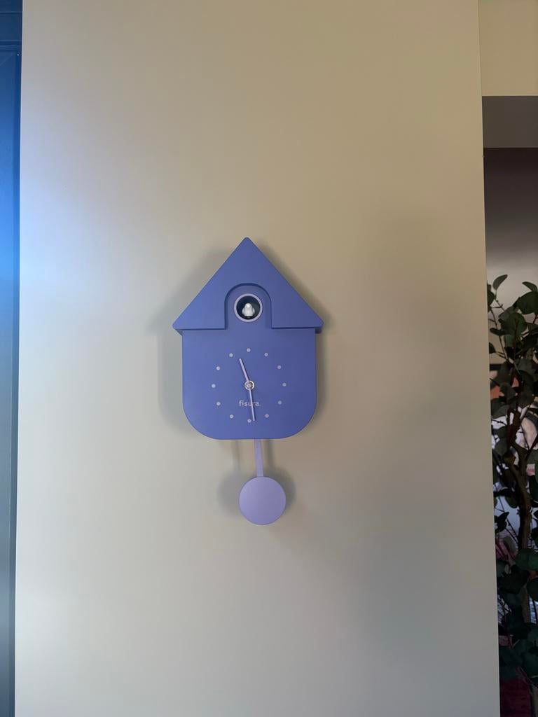 Fisura Koekoeksklok - Modern Design, Ophalen of Verzenden, Zo goed als nieuw, Analoog, Wandklok