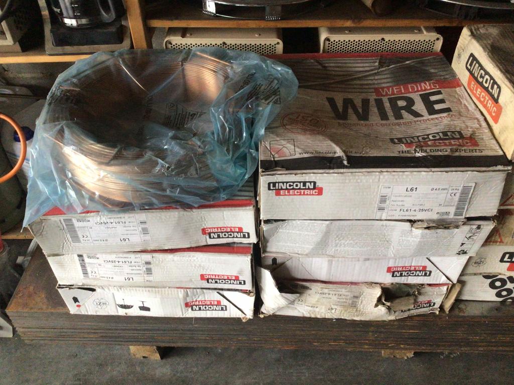 8 rollen gasgevuld lasdraad, Ophalen, Zo goed als nieuw, Co2