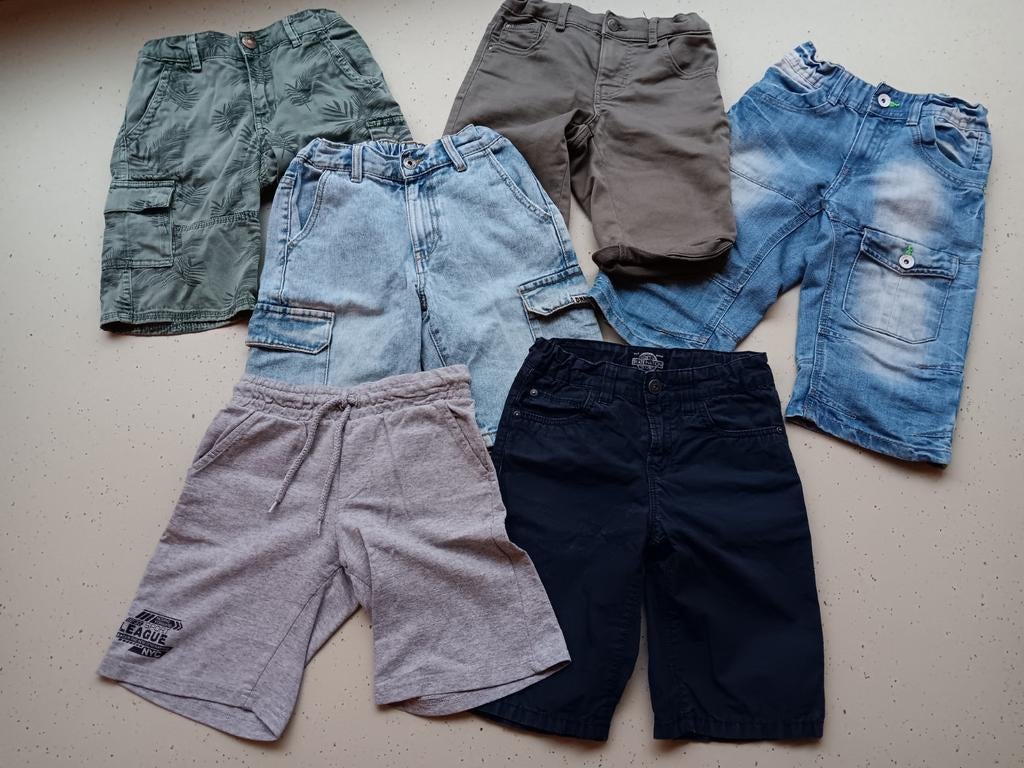 6x Hema shorts 134 140 146, Broek, Gebruikt, Ophalen of Verzenden, Hema