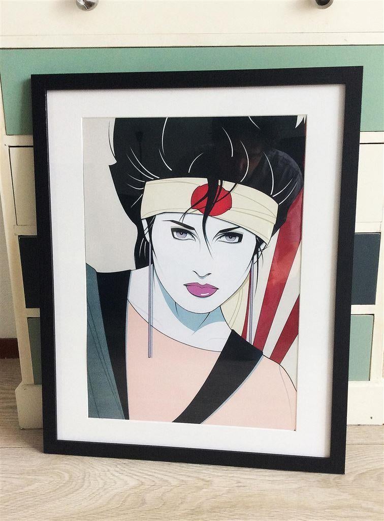 40x50cm Pop Art Patrick Nagel Sushi Girl Affiche Poster, Ophalen of Verzenden, Nieuw, A1 t/m A3, Film en Tv