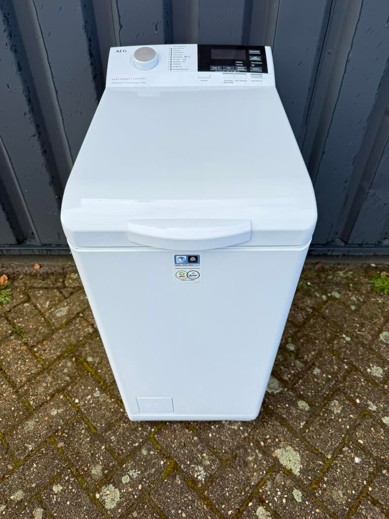 AEG 6000 Series Wasmachine Bovenlader LavaMat 6 maanden oud!, Witgoed en Apparatuur, Ophalen of Verzenden, Zo goed als nieuw, 1200 tot 1600 toeren