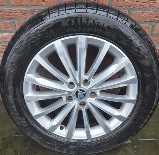 Skoda Kodiaq ORIGINELE 18" Velgen - ZGAN! (VW, Audi, Seat), 18 inch, Velg(en), Nieuw, Ophalen of Verzenden