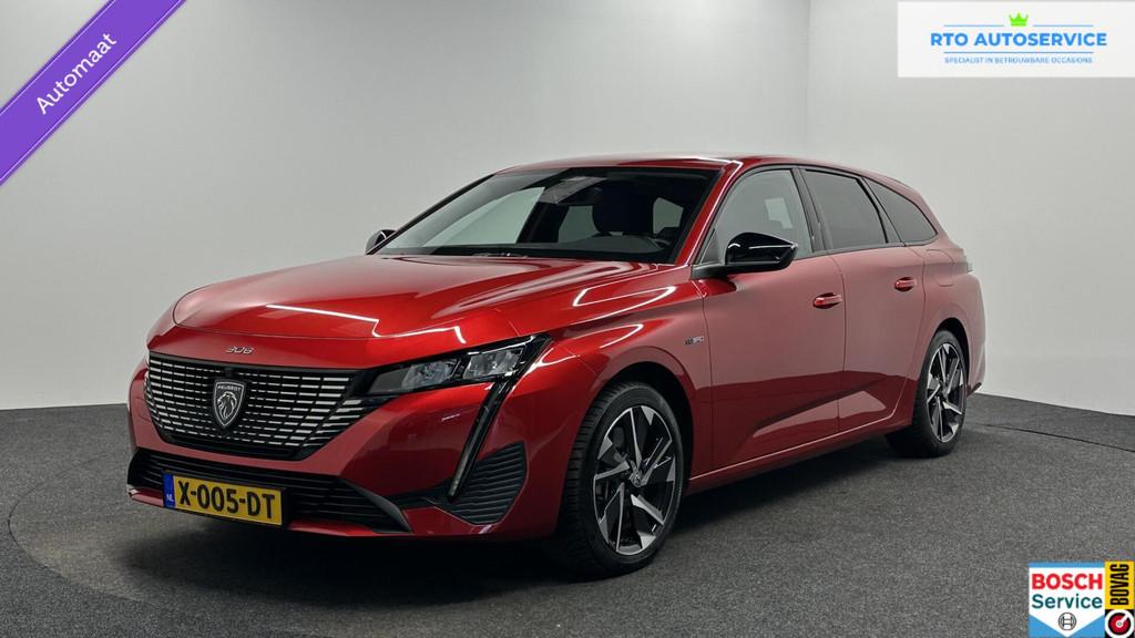 Peugeot 308 SW 1.6 HYbrid 180 Allure Pack Business TREKHAAK, Gebruikt, 4 cilinders, 1634 kg, Leder en Stof
