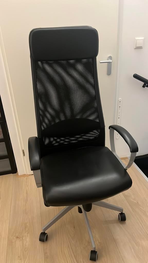Bureaustoel Markus Ikea zwart, Ophalen, Gebruikt, Zwart, Bureaustoel