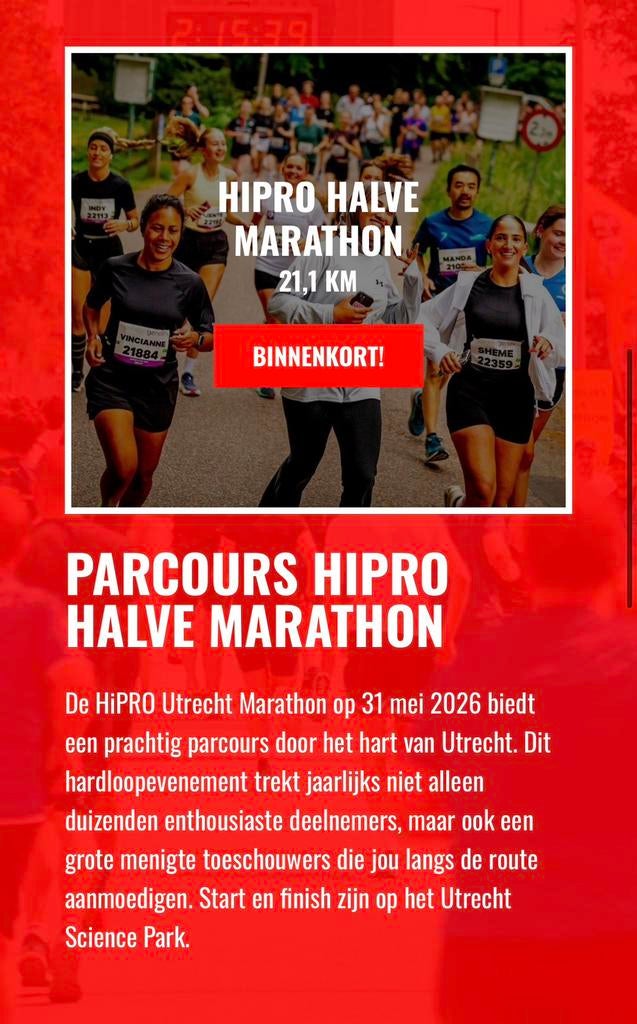 Startbewijs halve marathon Utrecht, Eén persoon, Mei