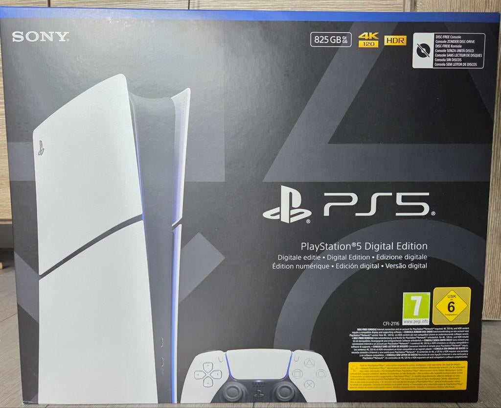 Playstation 5 Digital Edition 825GB nieuw in doos, Spelcomputers en Games, Ophalen, Nieuw