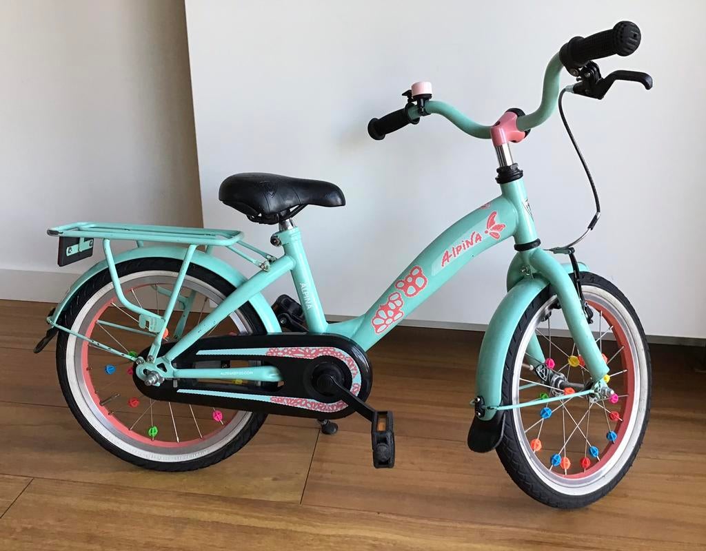 Erg mooie Alipina kinderfiets 16inch, Ophalen of Verzenden, Zo goed als nieuw, 16 tot 20 inch