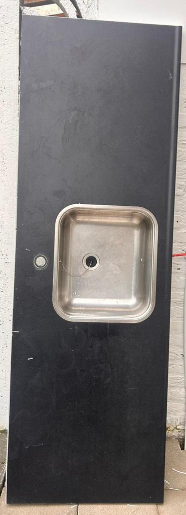 Keuekn aanrecht, Ophalen, 150 tot 200 cm, Grijs, Zo goed als nieuw