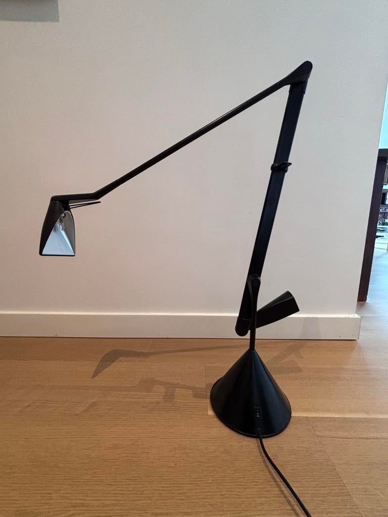 Zwarte Lumina tafellamp 135 cm, Ophalen, Gebruikt, Metaal, 75 cm of meer