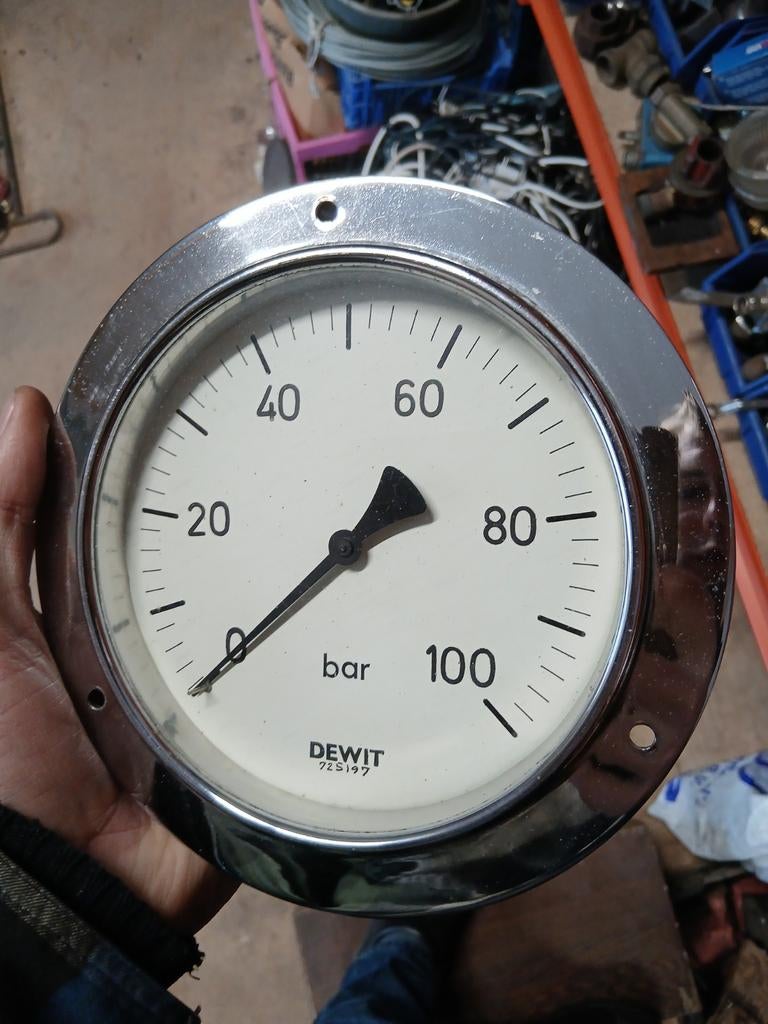 Manometer drukmeter startlucht sleepboot motor, Watersport en Boten, Accessoires en Onderhoud, Ophalen of Verzenden