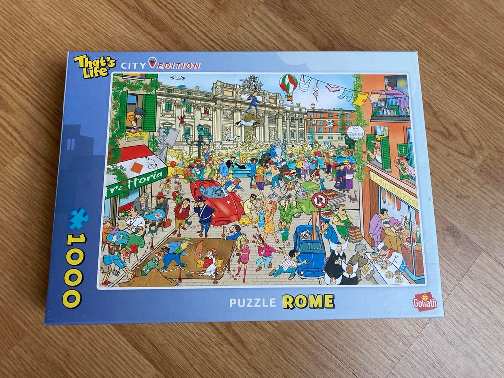 That's Life City Edition Rome puzzel 1000 stukjes, Ophalen of Verzenden, 500 t/m 1500 stukjes, Zo goed als nieuw, Legpuzzel