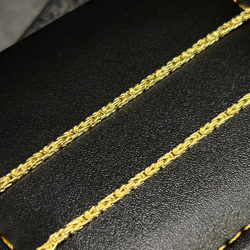 14k gouden ketting koningsketting schakel nieuw, Ophalen of Verzenden, Nieuw, Goud