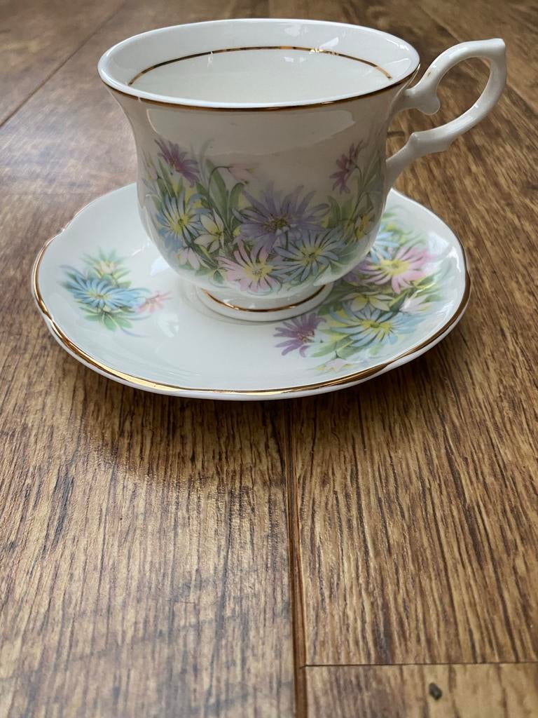 Cambridge Garden Collection Theekopje met schotel, Ophalen of Verzenden