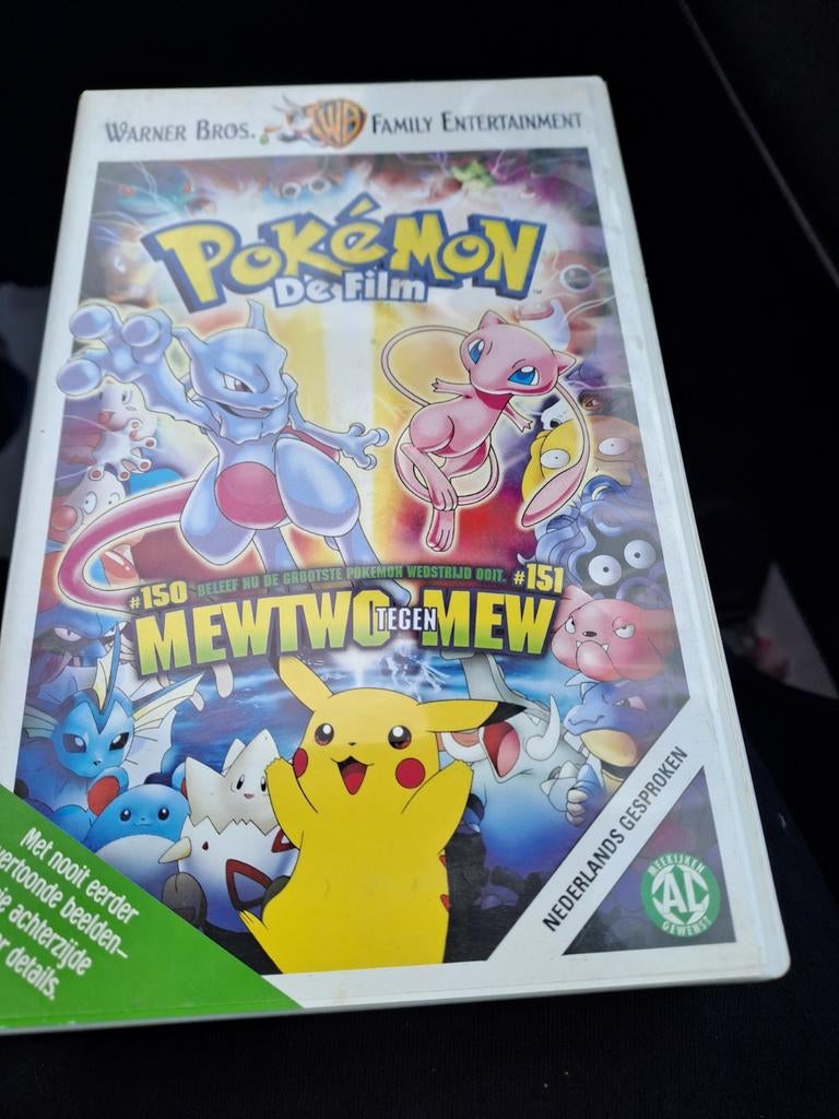 Pokémon De Film: Mewtwo Tegen Mew - VHS (Nederlands), Cd's en Dvd's, VHS | Film, Alle leeftijden, Ophalen of Verzenden, Gebruikt