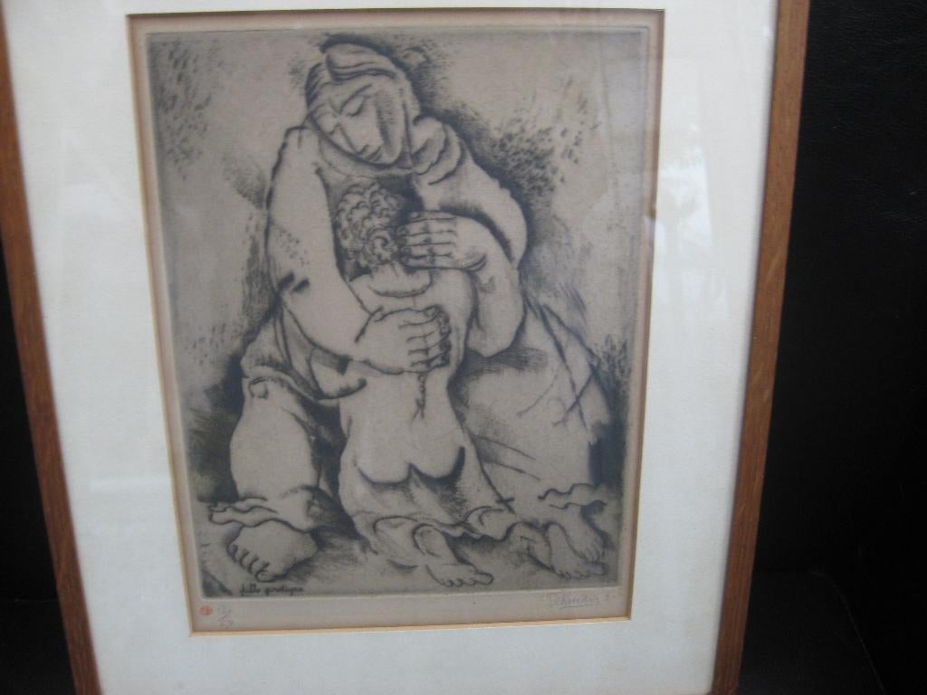 oude prent, Ophalen of Verzenden, Voor 1940, Gebruikt, Overige onderwerpen