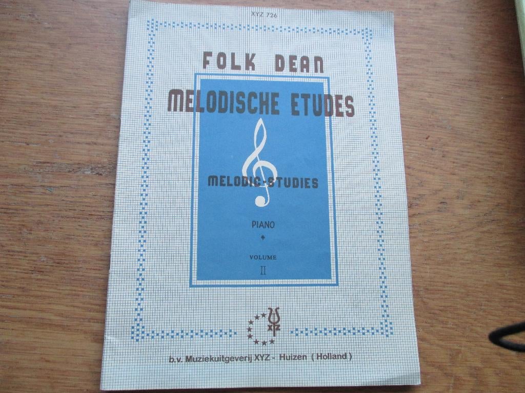 Folk dean - melodische etudes - piano volume 2, Muziek en Instrumenten, Bladmuziek, Gebruikt, Klassiek, Les of Cursus, Ophalen of Verzenden