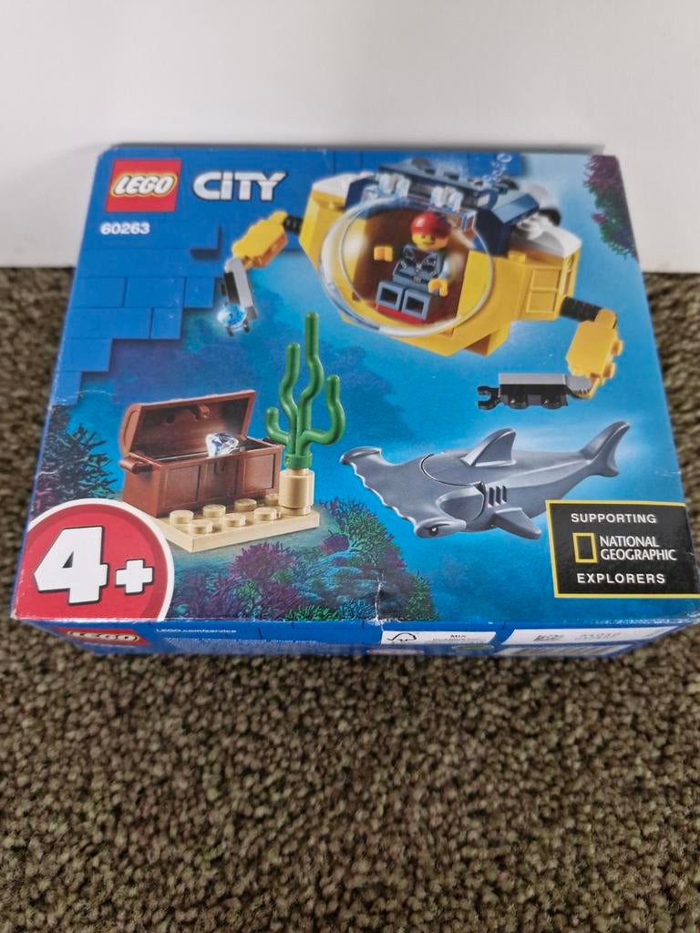 Lego City 60263 Oceaan Mini-onderzeeër, Ophalen of Verzenden, Nieuw