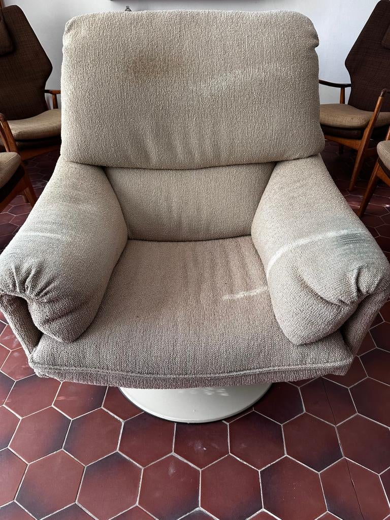 Leolux cece draaifauteuil, Huis en Inrichting, Fauteuils, Ophalen, Gebruikt, 75 tot 100 cm, Leolux