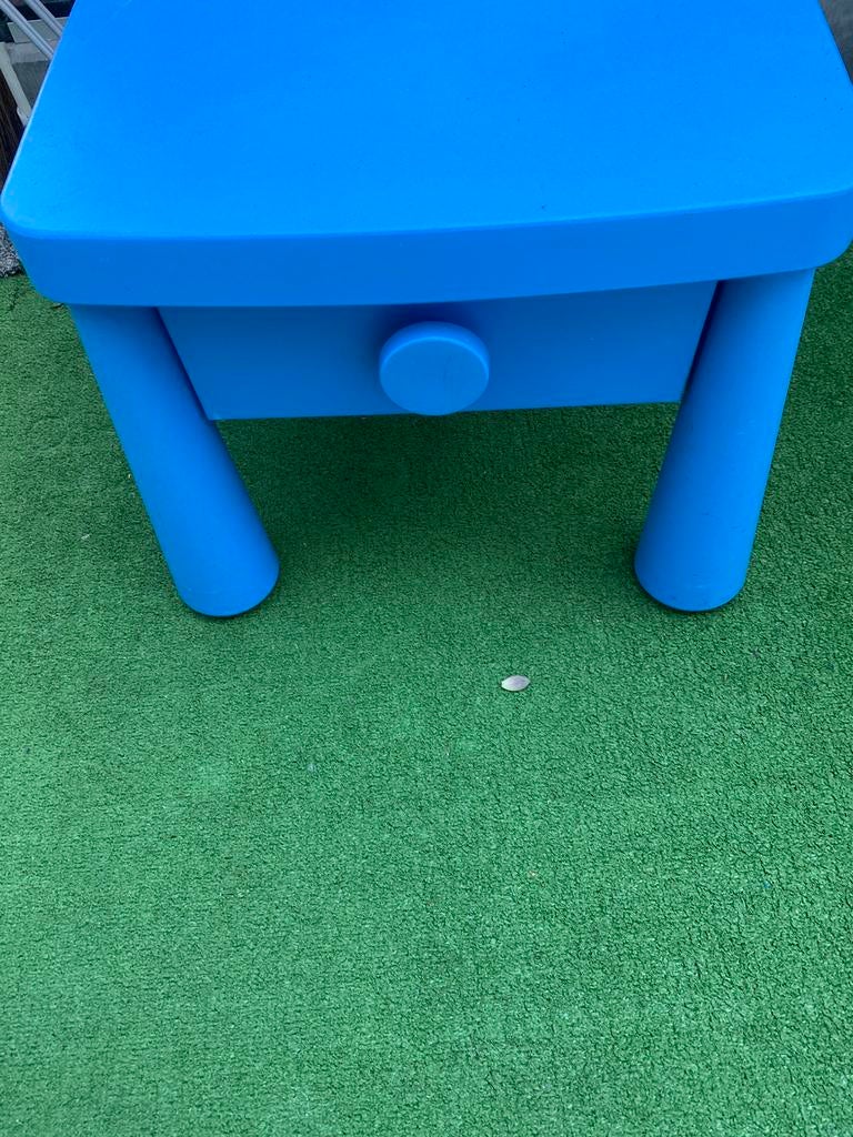 Kinderen blauwe tafel, Ophalen of Verzenden, Zo goed als nieuw, Tafel(s)