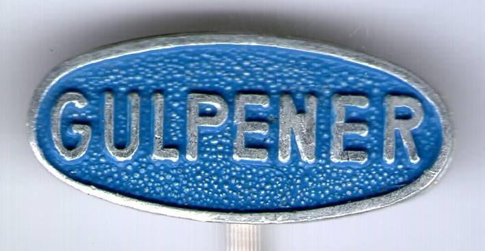 Gulpener bier blauw op zilverkleurig speldje ( N_183 ), Verzenden, Zo goed als nieuw, Merk, Speldje of Pin