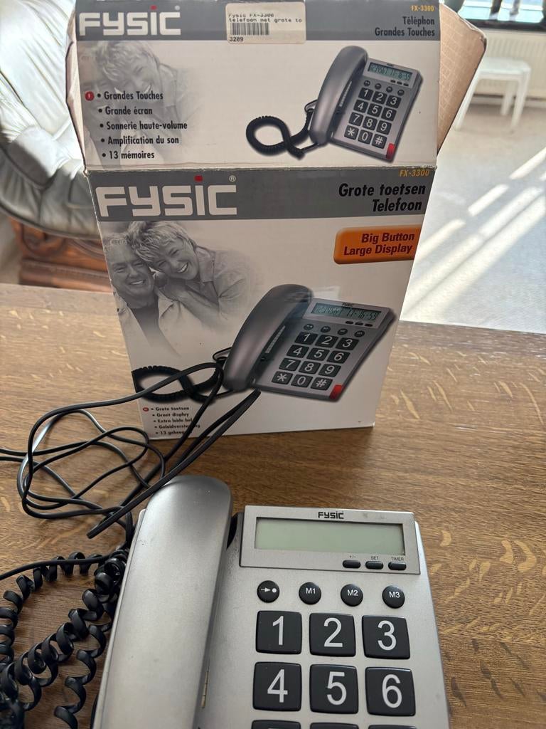 Fysic FX-3300 vaste telefoon met grote toetsen, Ophalen of Verzenden, Gebruikt