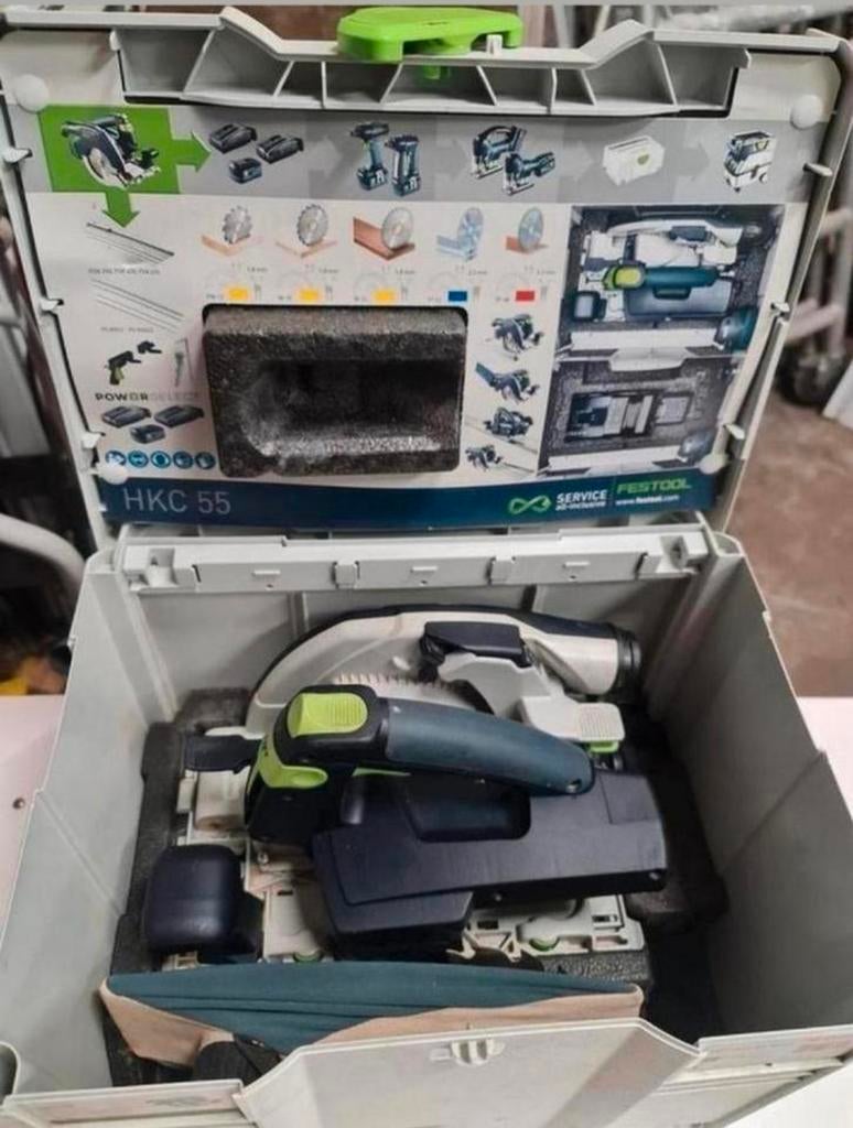 Festool HKC 55 EB-Basic 18V Li-Ion accu Pendelkapzaag, Nieuw, Ophalen of Verzenden, N.v.t, Festool